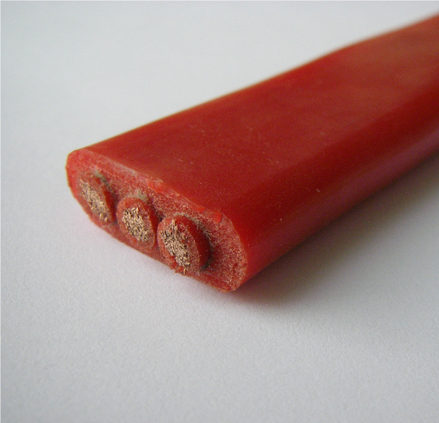 硅橡膠扁平軟電纜YFGCB-3*150